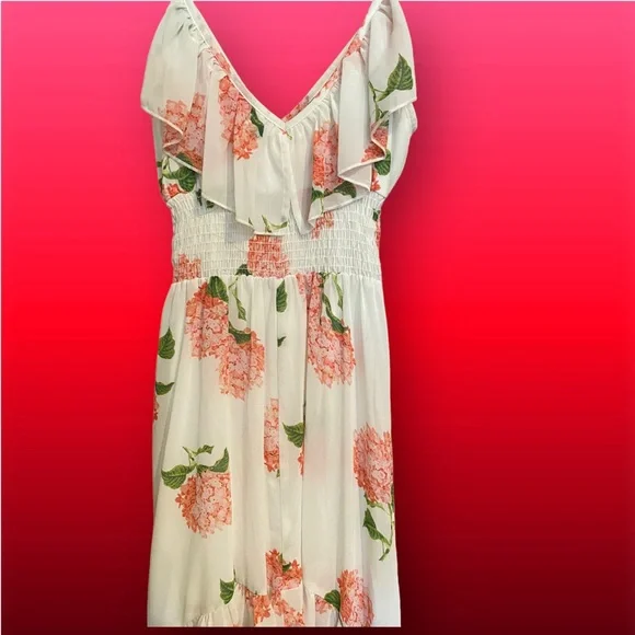 Heart & Soul White Floral High Low Dress XS - Picture 5 of 9